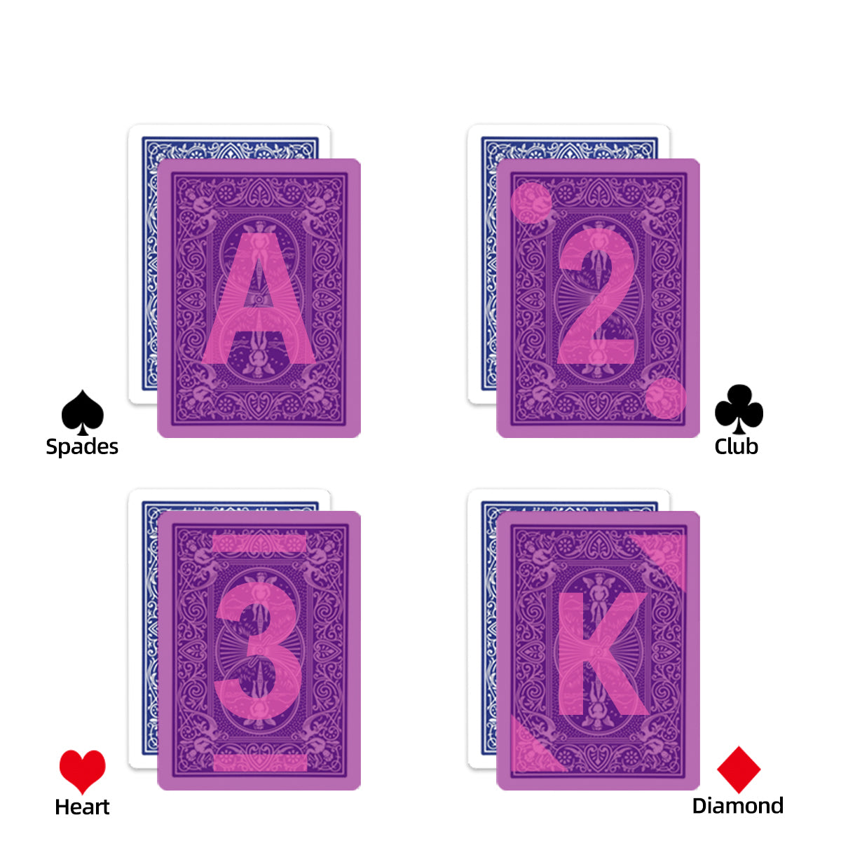 Bicycle Prestige Plastic Marked Playing Card For Infrare