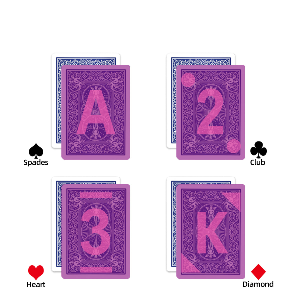 Bicycle Rider Back Marked Playing Card For Infrare