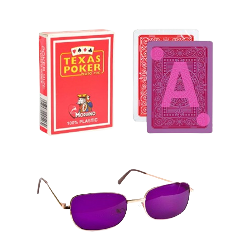 Modiano Marked Cards And See-Trough Glasses