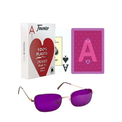 Fournier Juice Playing Marked Cards and See-Through Glasses