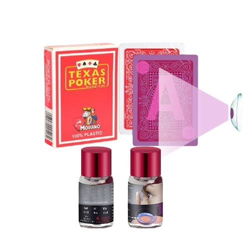 Modiano Marked Cards And Contact Lenses