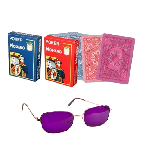 Modiano Cristallo Marked Cards and See-Through Glasses