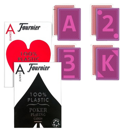 Fournier Jumboa Plastic Marked Playing Card For Infrare