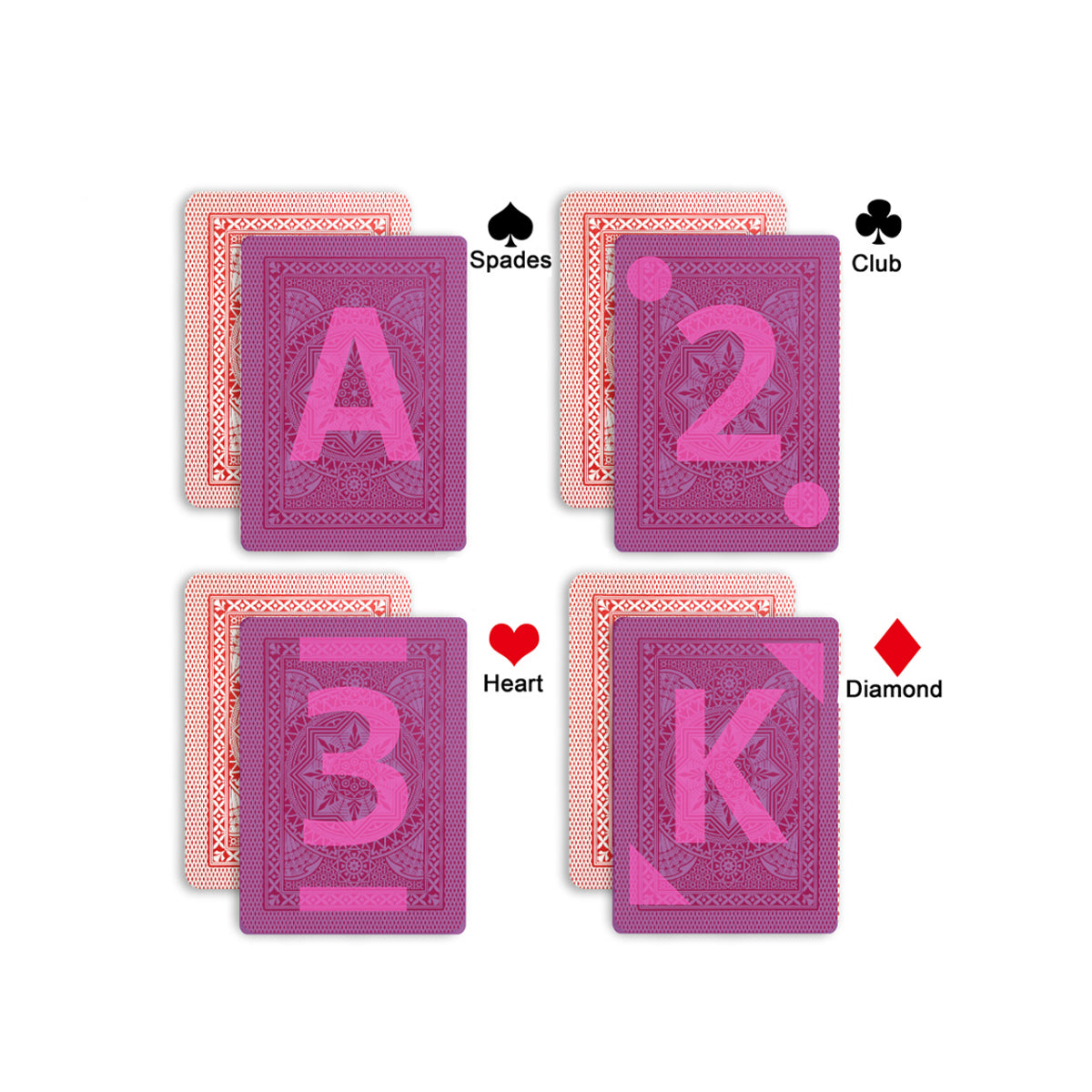 Modiano Cristallo Plastic Marked Playing Card For Infrare