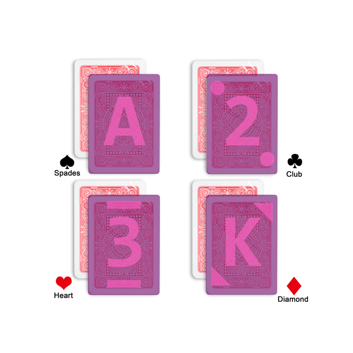 Modiano Texas Poker Plastic Marked Playing Card For Infrare