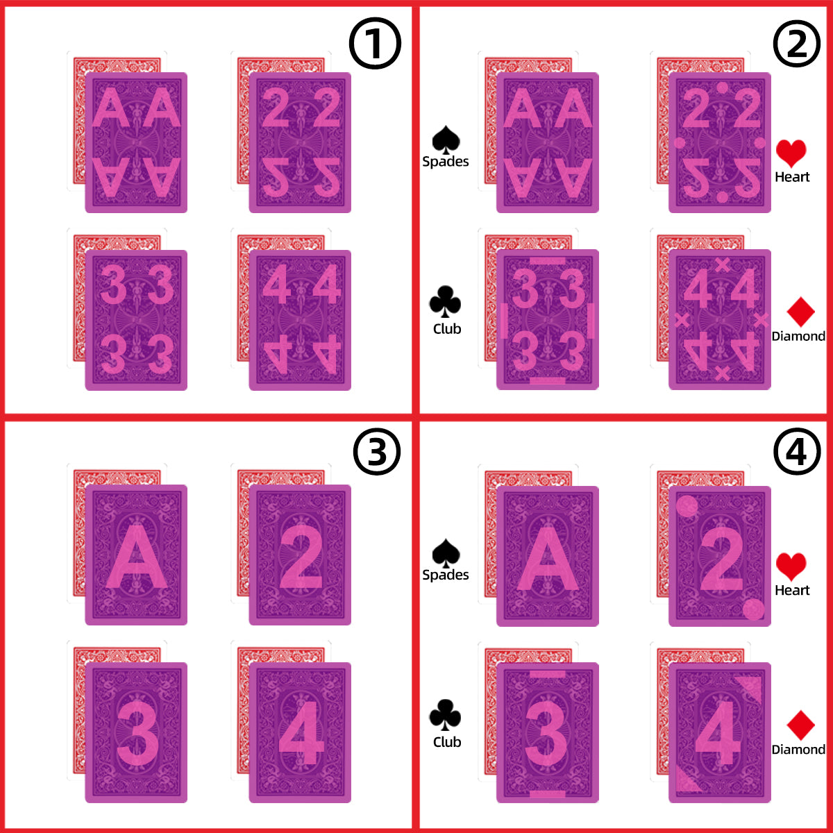 Bicycle Standard-Kunststoff-Spielkarte für Infrarot