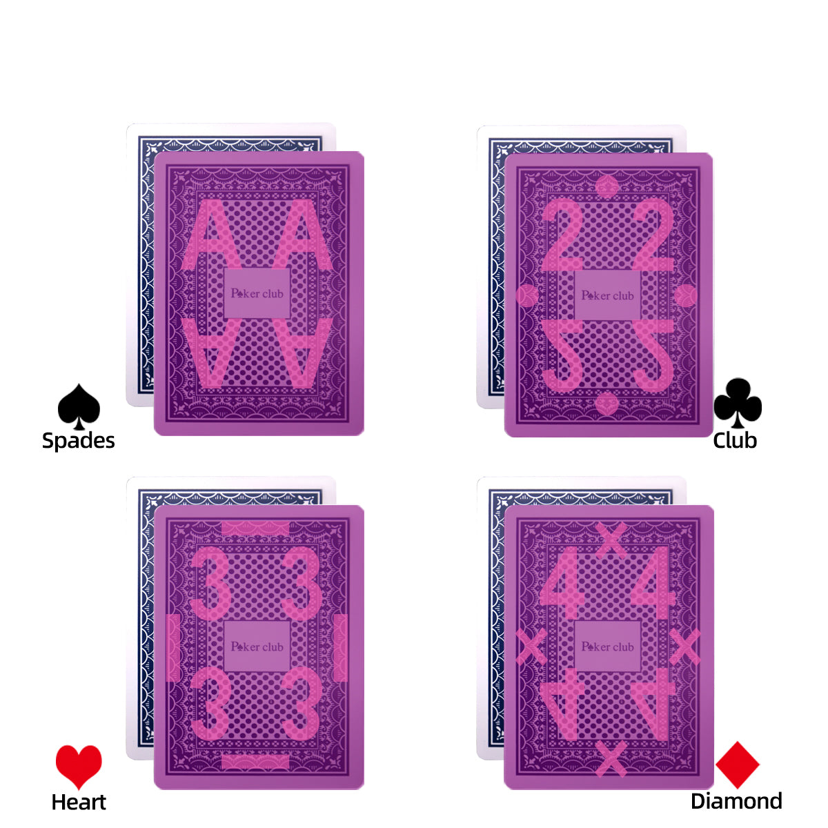 Copag Poker Club Plastic Marked Playing Card For Infrare