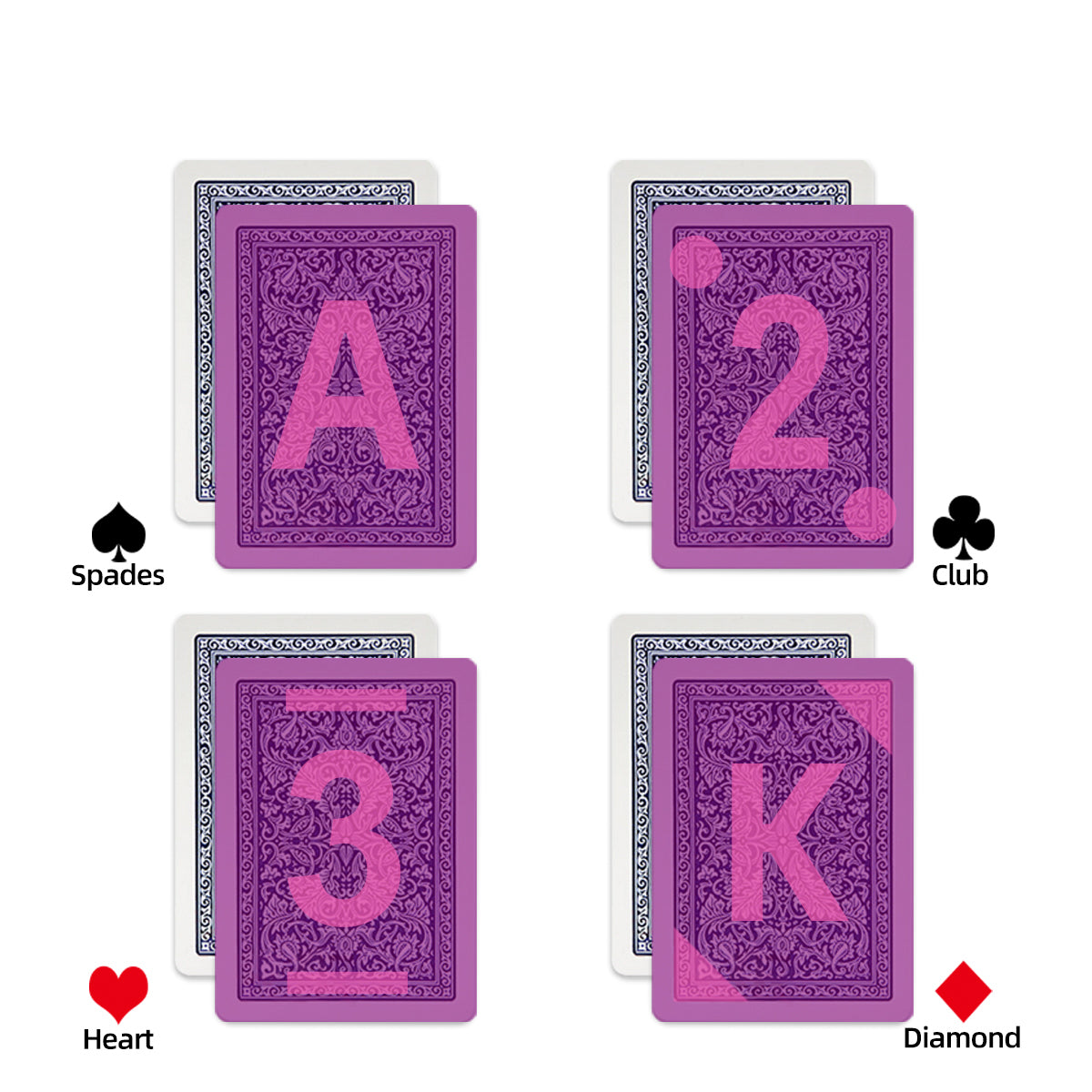 Fournier 2818 Plastic Marked Playing Card For Infrare